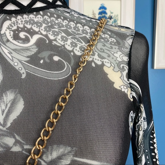 Aldo Black Suede Faux Leather Clutch Crossbody - Picture 3 of 16